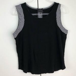W5 Anthropologie sleeveless black shirt medium